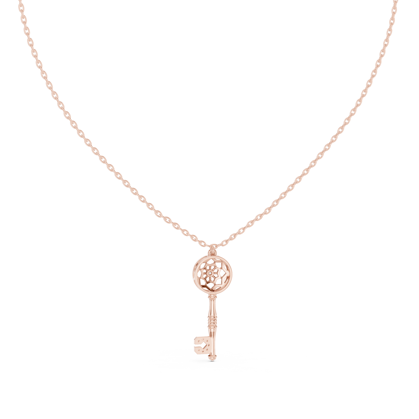 Diamond Key Pendant CAD File – 3D Printing Ready | 3DM & STL Download