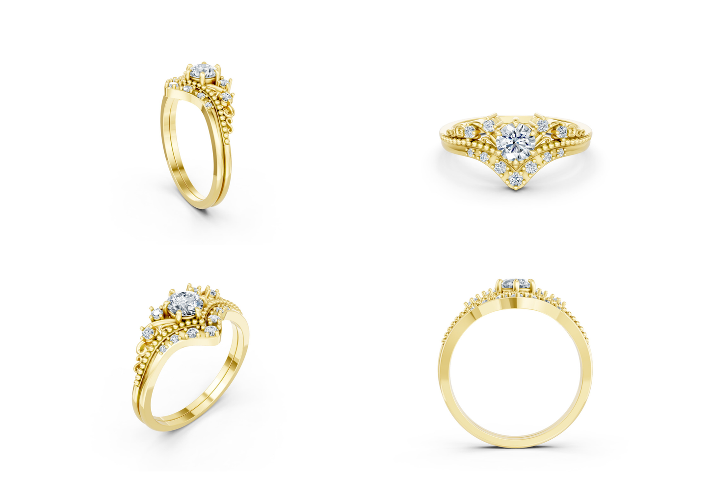 25 Engagements Rings CAD files-3dm Printable Jewelry Collection(part 4)