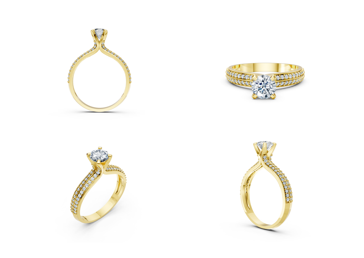 25 Engagements Rings CAD files-3dm Printable Jewelry Collection(part 1)