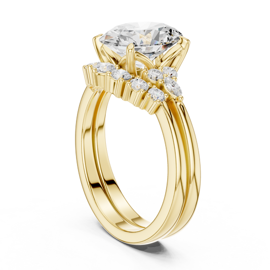 Oval Cut Stackable Ring CAD Files – 3DM & STL Download With Rendered Images