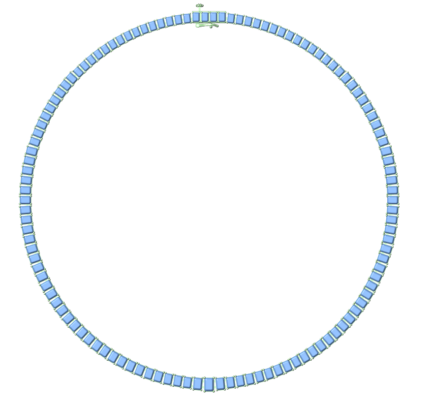 Diamond Tennis & Statement Necklace CAD Files – 21 Design Collection | 3DM & STL Download