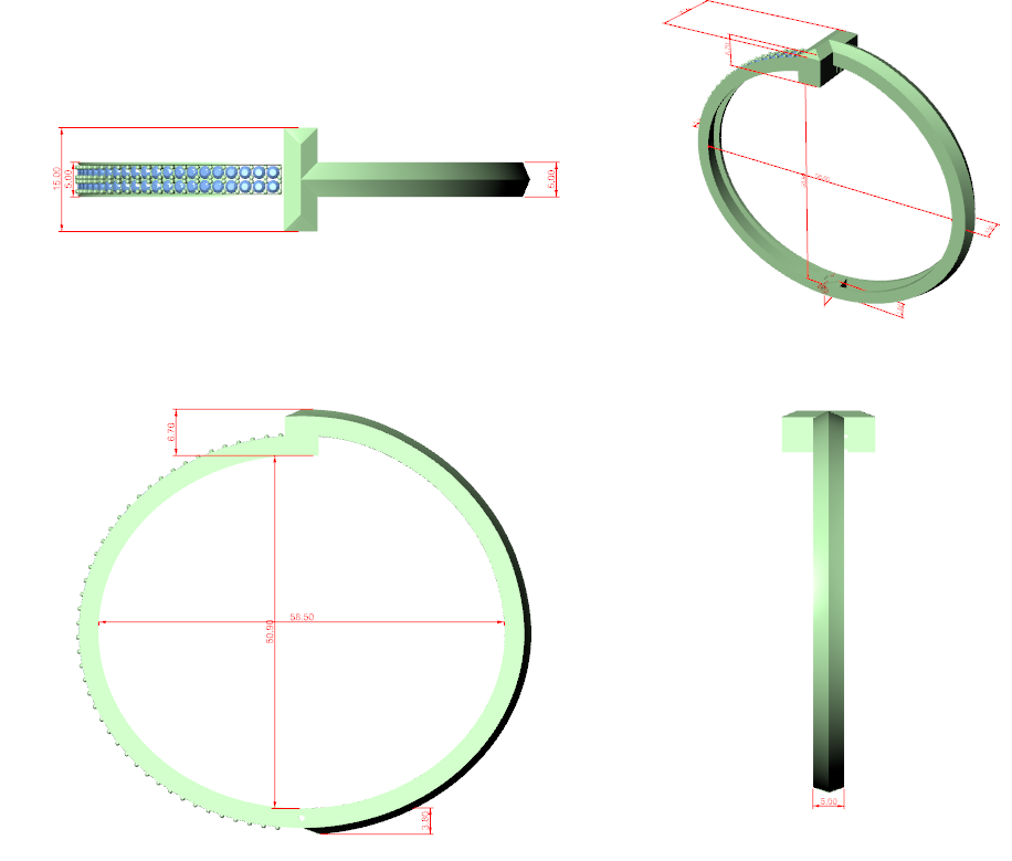 Men's Bracelet CAD Files – 15 Model Collection | 3DM & STL Download