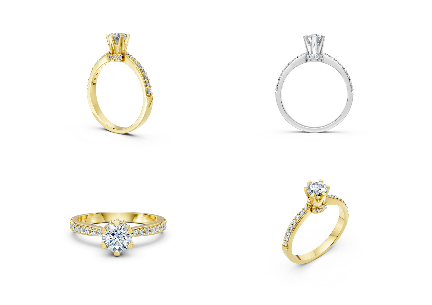 25 Engagements Rings CAD files-3dm Printable Jewelry Collection(part 1)