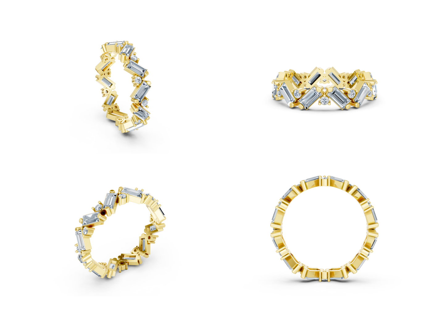 20 Eternity Rings CAD Designs -3dm Files Download