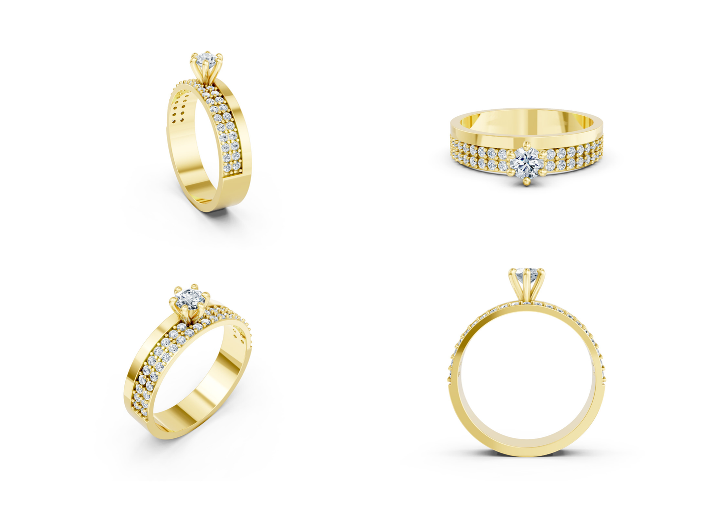 25 Engagements Rings CAD files-3dm Printable Jewelry Collection(part 7)