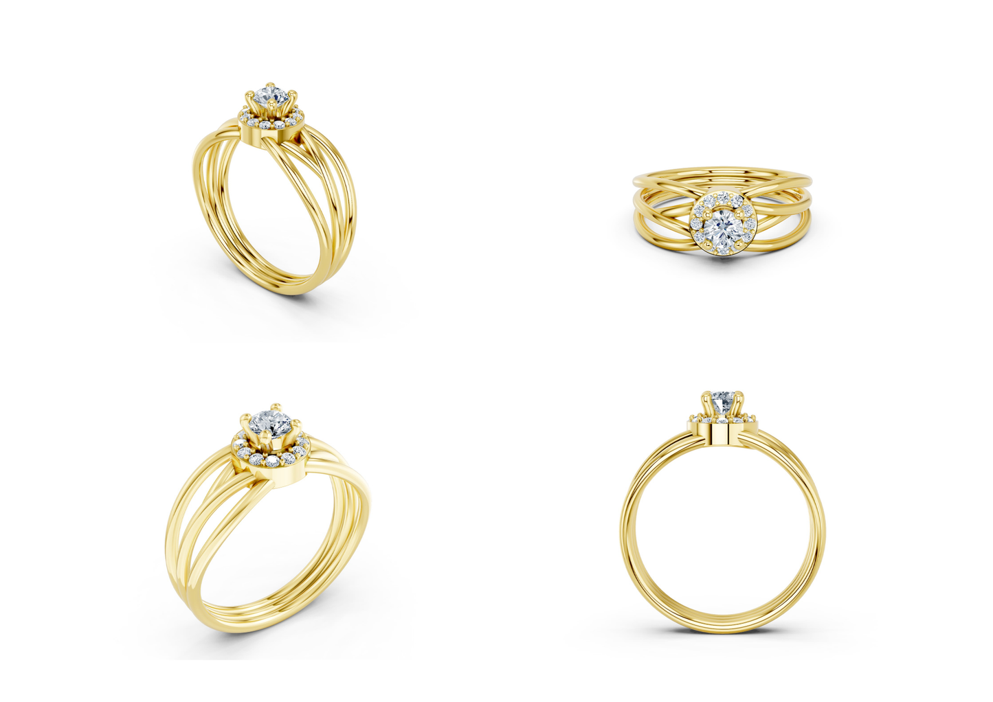 25 Engagements Rings CAD files-3dm Printable Jewelry Collection(part 2)
