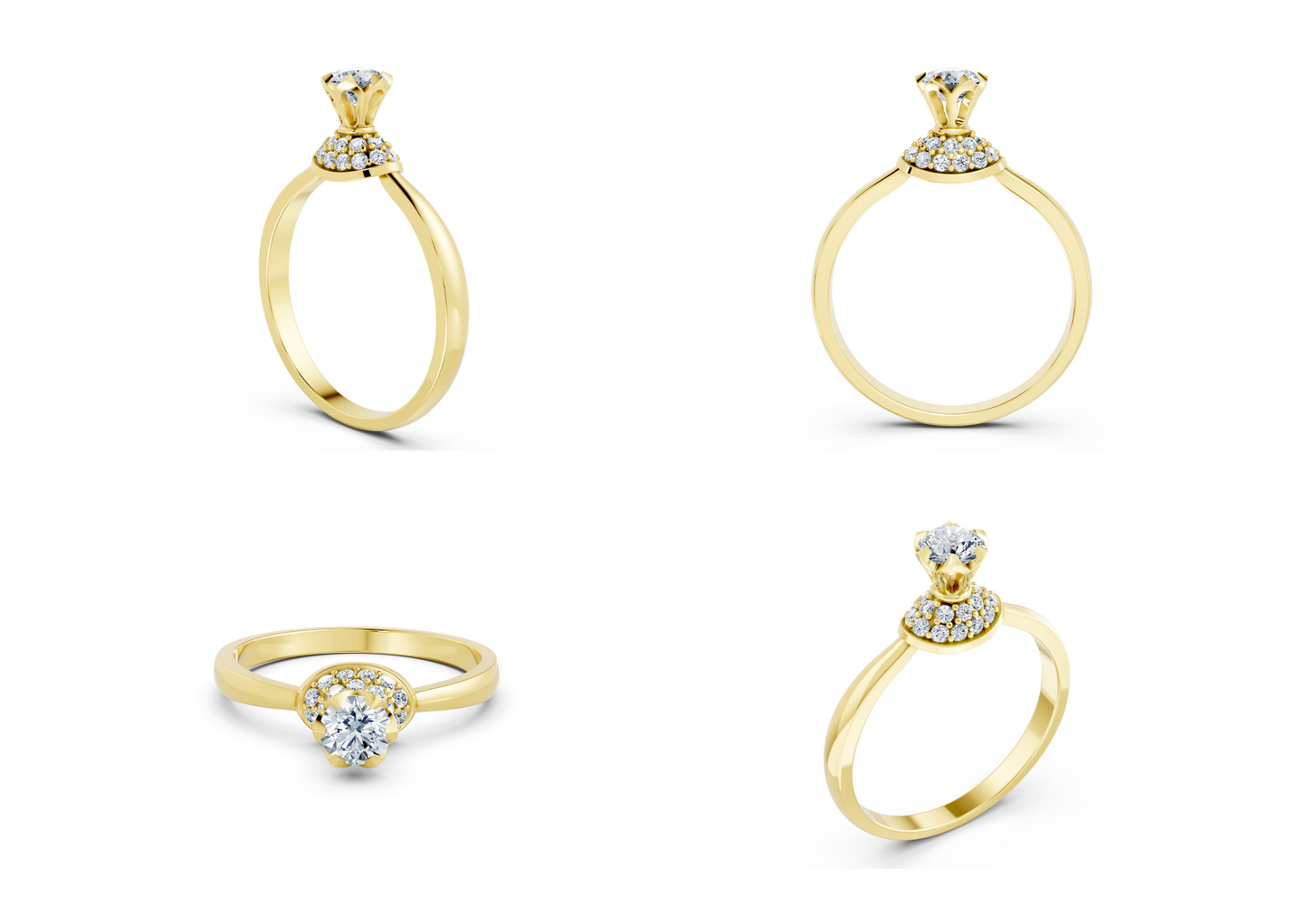 25 Engagements Rings CAD files-3dm Printable Jewelry Collection(part 3)