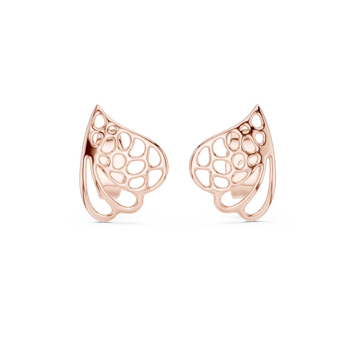 Free Diamond Stud Wing Earrings 3D Model – STL & 3DM Download