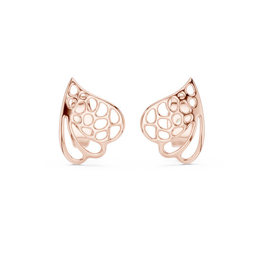 Free Diamond Stud Wing Earrings 3D Model – STL & 3DM Download