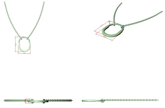 Diamond Lock Pendant CAD File – 3D Printing Ready | 3DM & STL Download