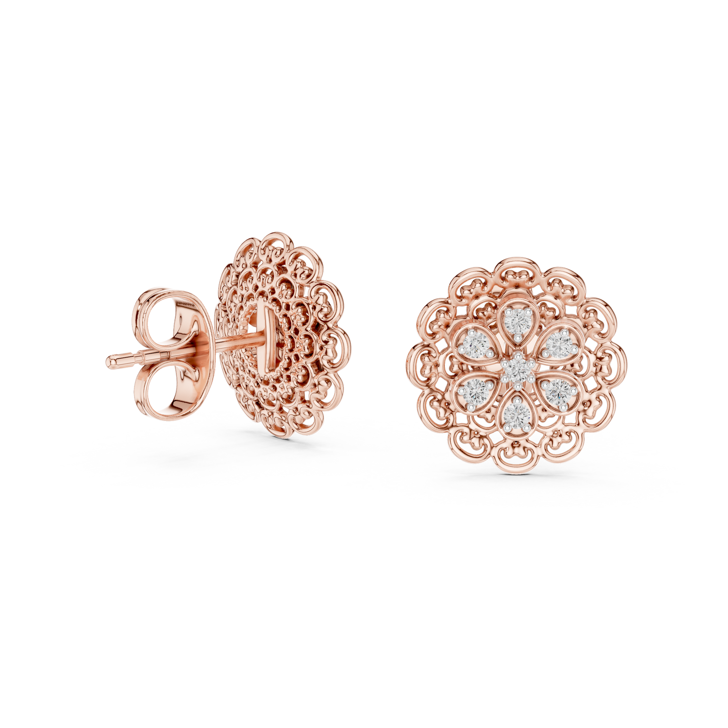 Diamond Stud Earrings CAD Files – 19 Models  Mega Collection | 3DM & STL Download