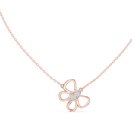 Diamond Butterfly Pendant CAD File – 3D Printing Ready | 3DM & STL Download