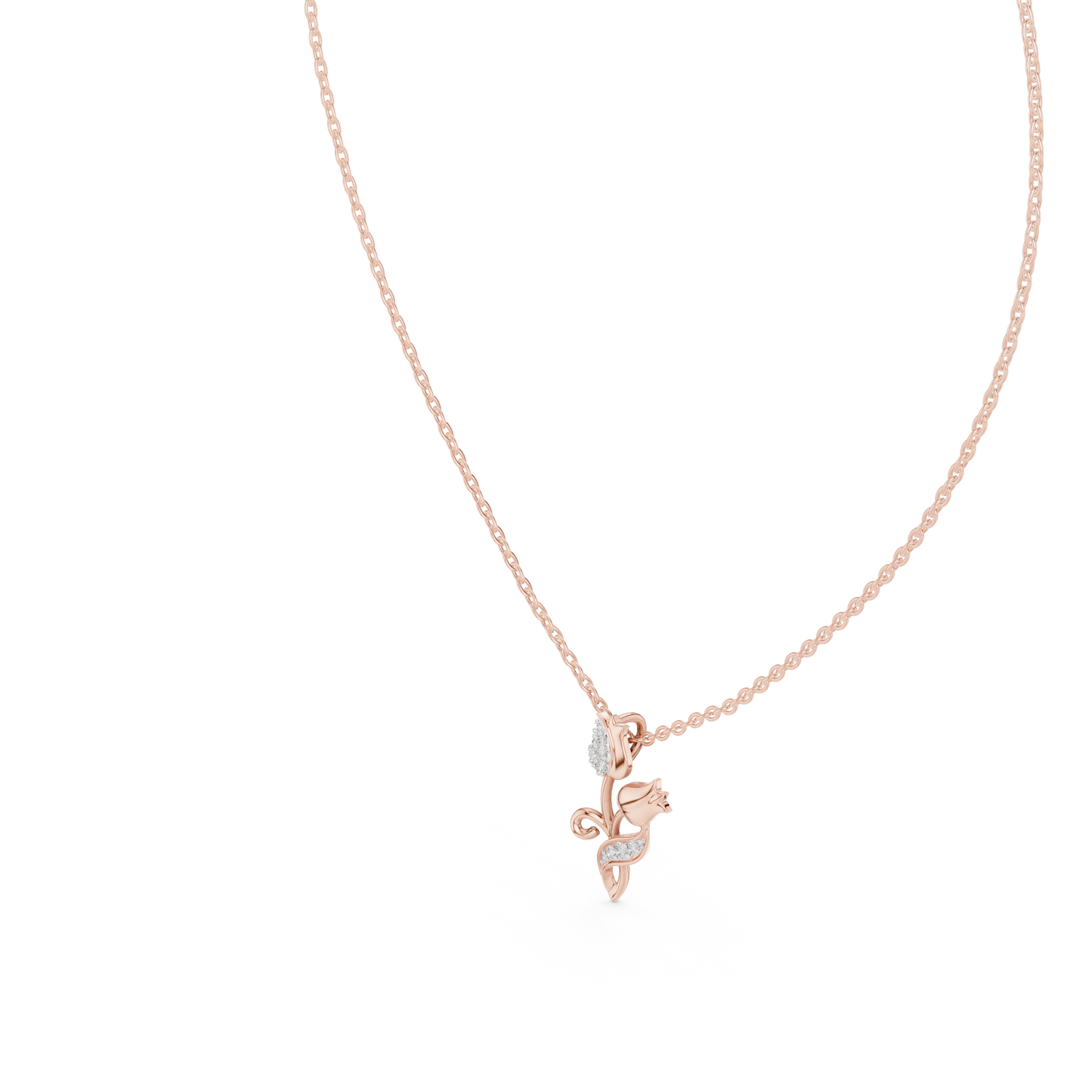 Diamond Rose Pendant CAD File – 3D Printing Ready | 3DM & STL Download