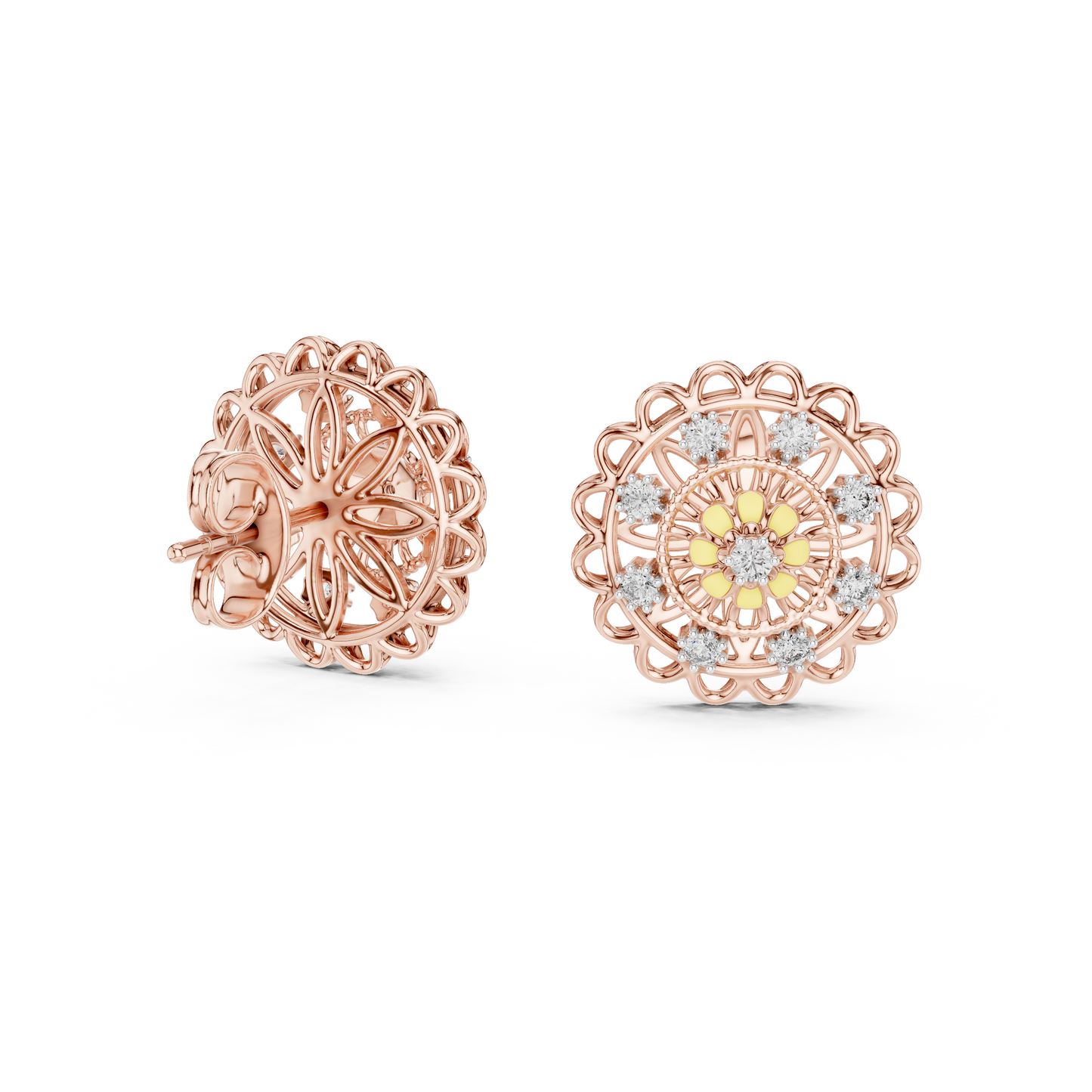 Diamond Stud Earrings CAD Files – 19 Models  Mega Collection | 3DM & STL Download