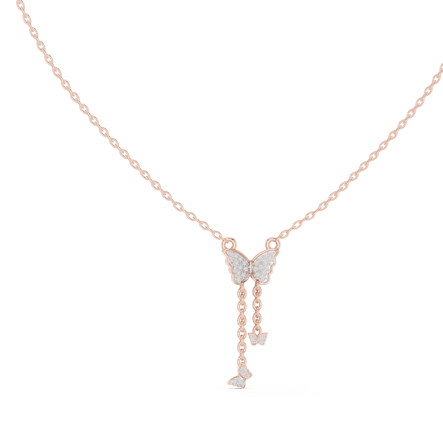 Diamond Butterfly Tassel Pendant CAD File – 3D Printing Ready | 3DM & STL Download