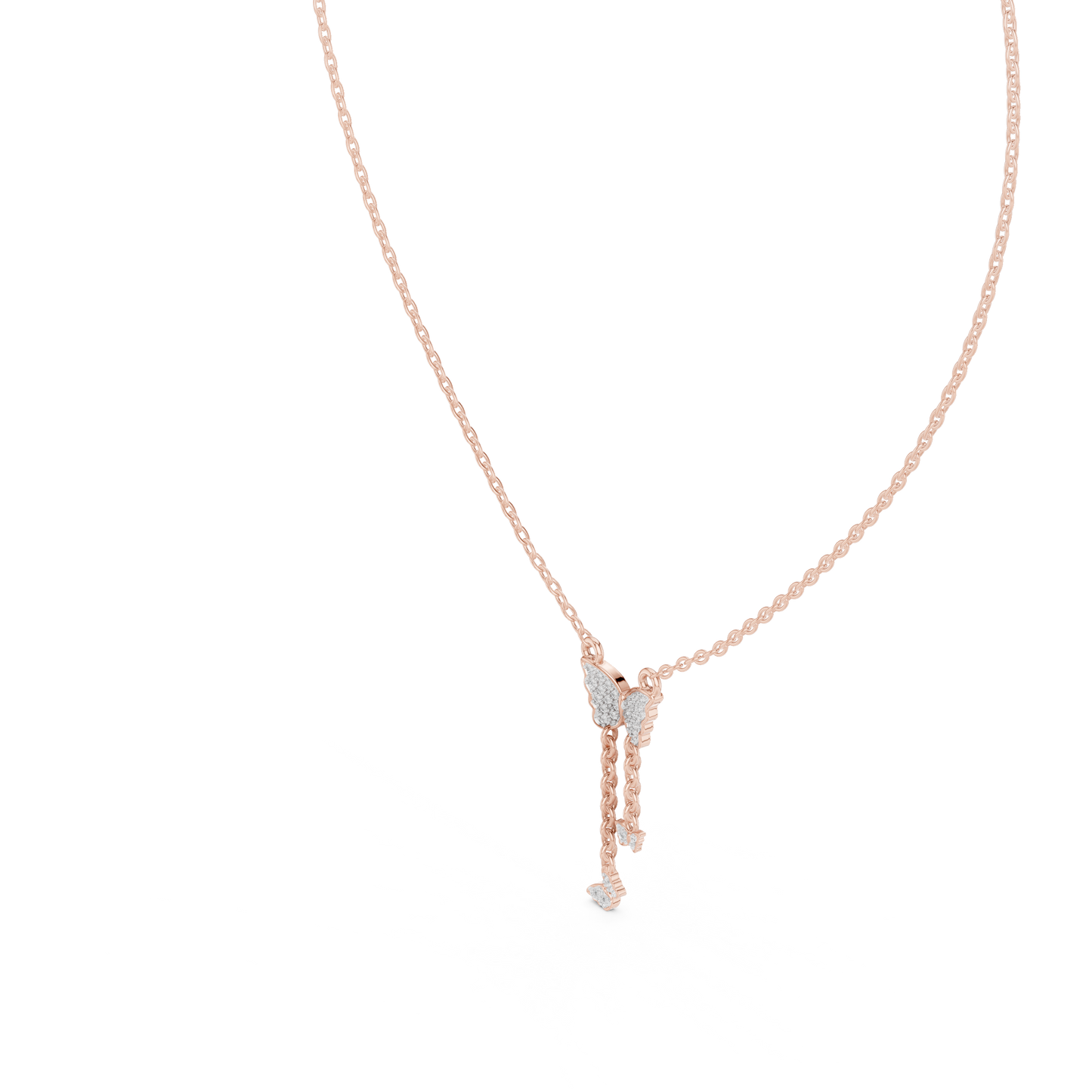 Diamond Butterfly Tassel Pendant CAD File – 3D Printing Ready | 3DM & STL Download