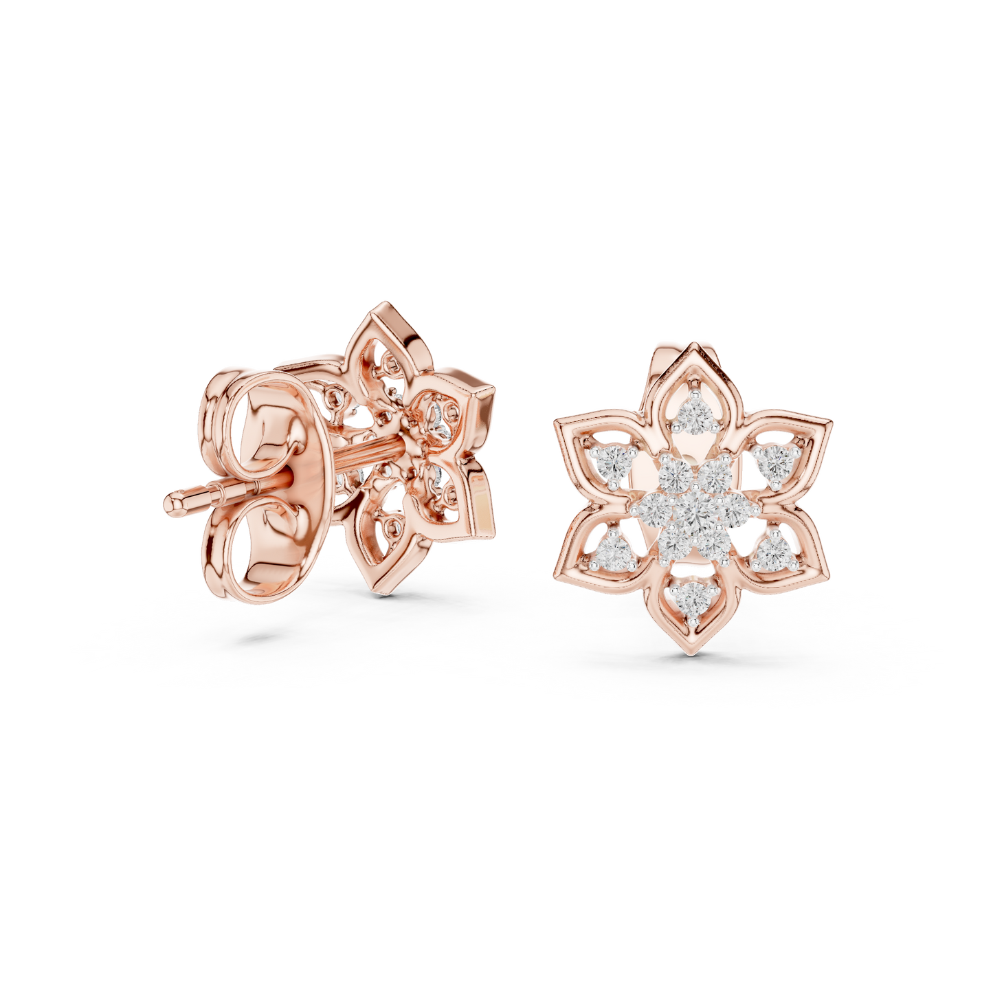 Diamond Stud Earrings CAD Files – 19 Models  Mega Collection | 3DM & STL Download