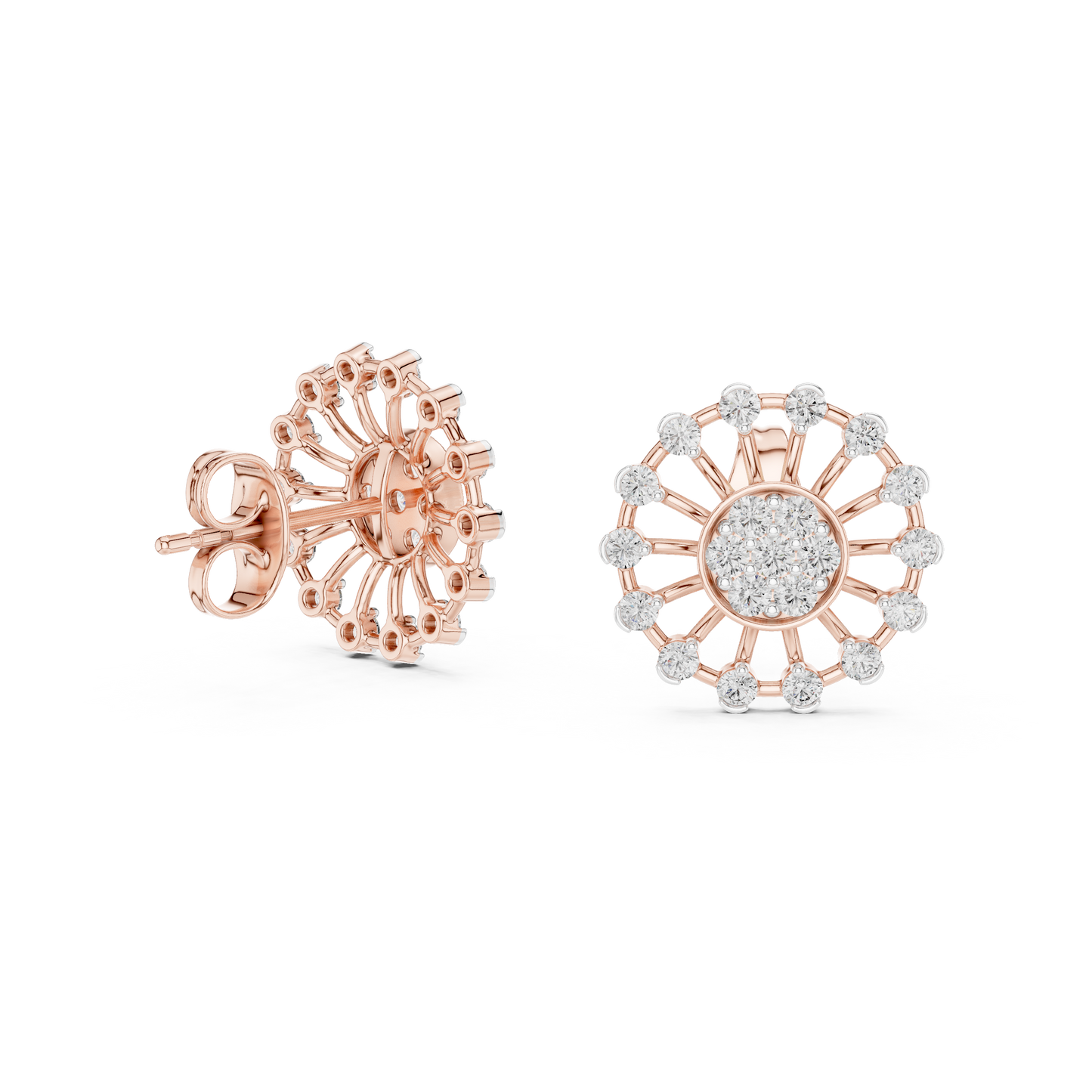 Diamond Stud Earrings CAD Files – 19 Models  Mega Collection | 3DM & STL Download