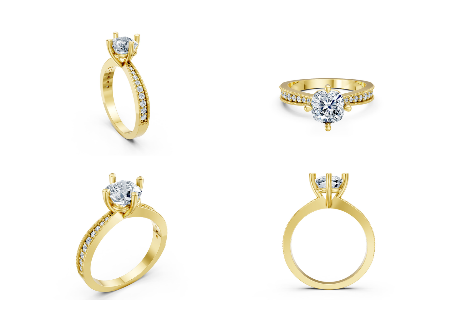 18 Engagements Rings CAD files-3dm Printable Jewelry Collection(part 8)