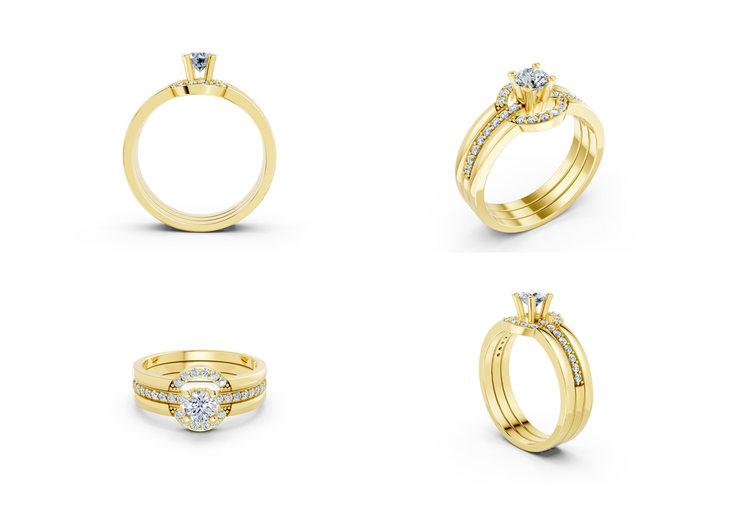 25 Engagements Rings CAD files-3dm Printable Jewelry Collection(part 2)