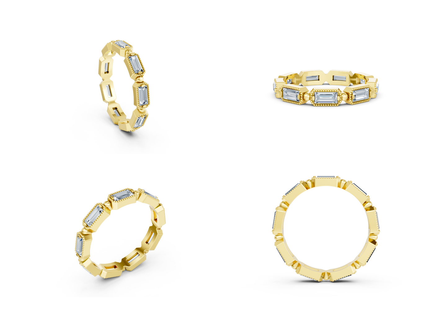 20 Eternity Rings CAD Designs -3dm Files Download