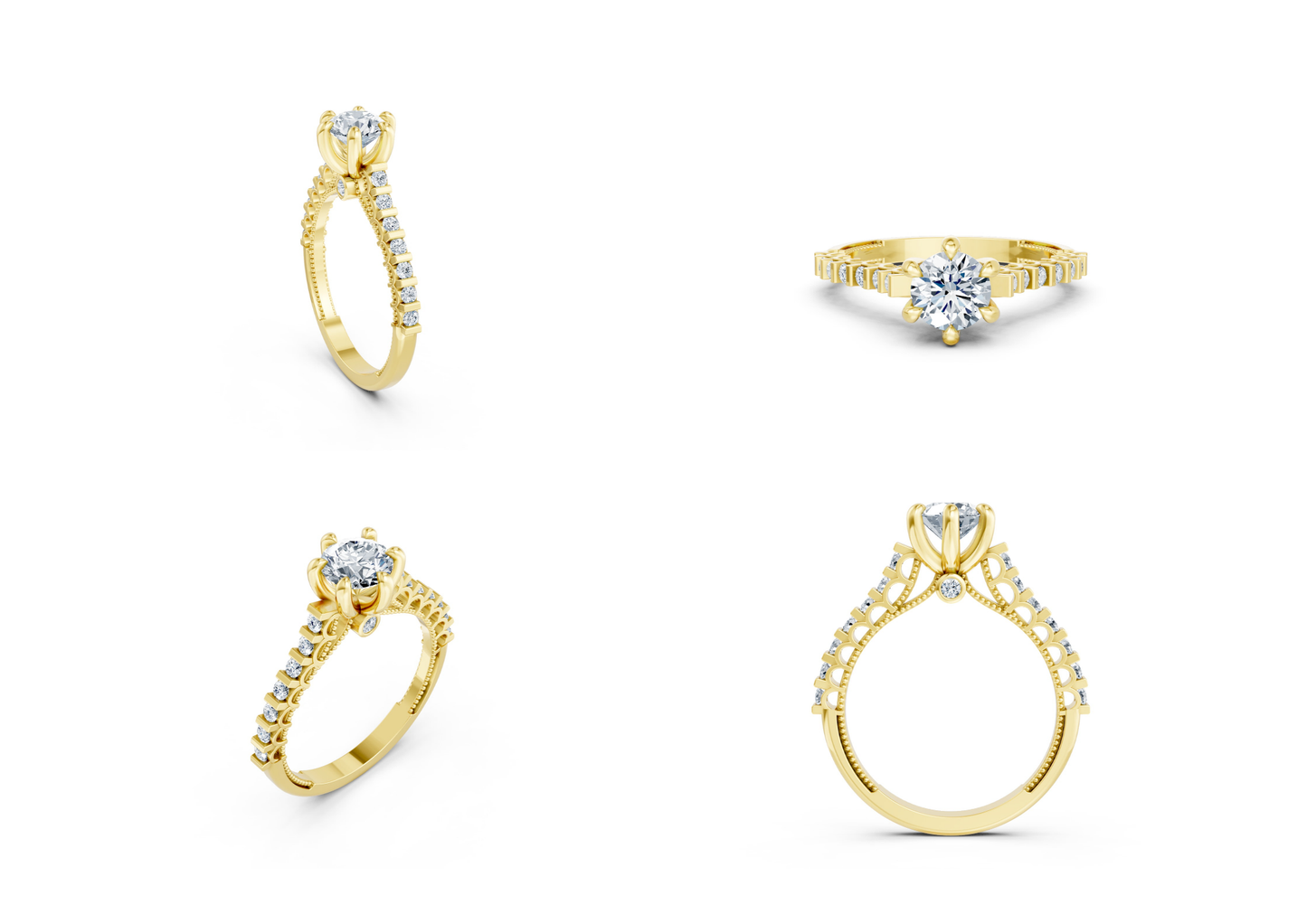 25 Engagements Rings CAD files-3dm Printable Jewelry Collection(part 6)