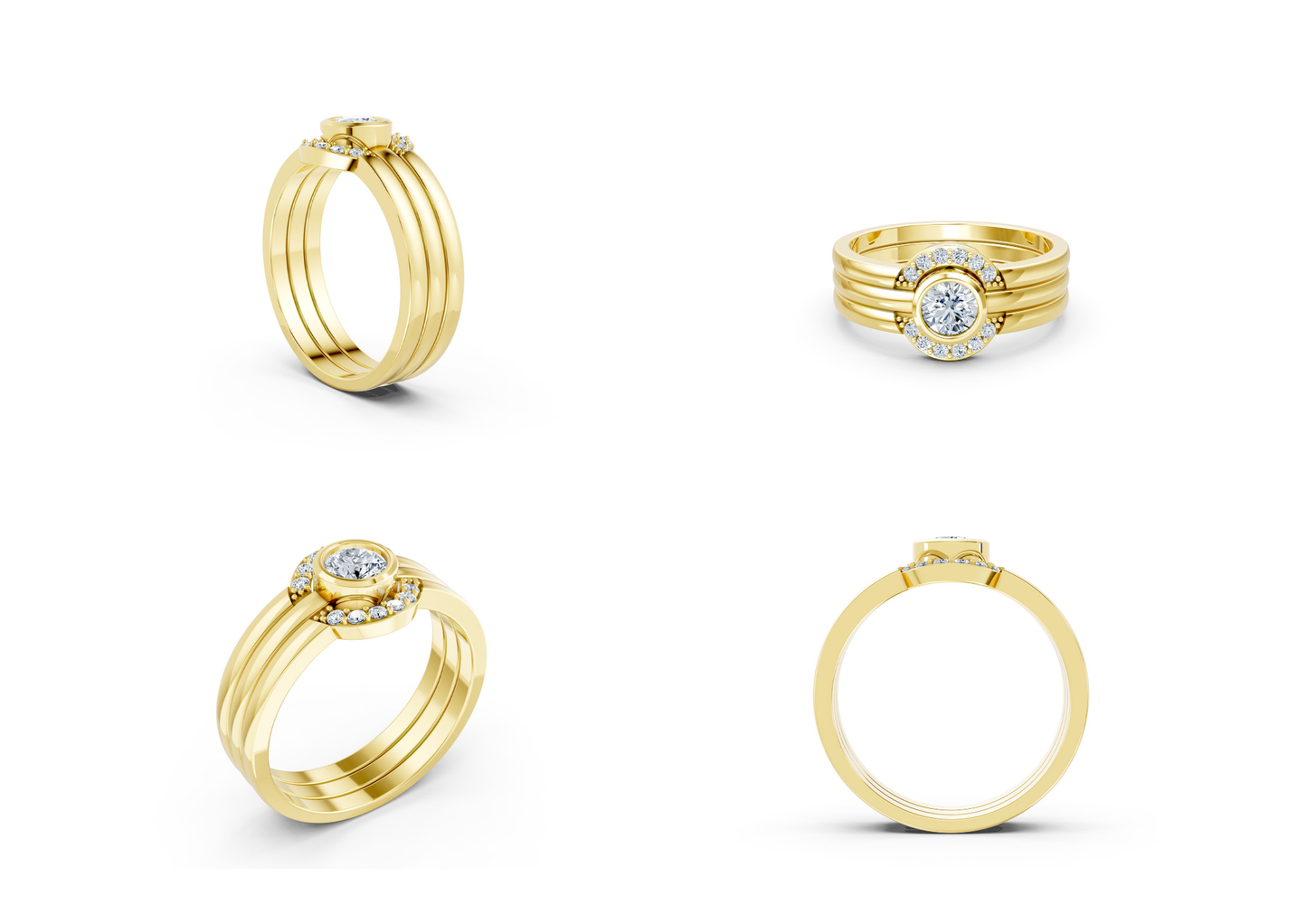 25 Engagements Rings CAD files-3dm Printable Jewelry Collection(part 2)