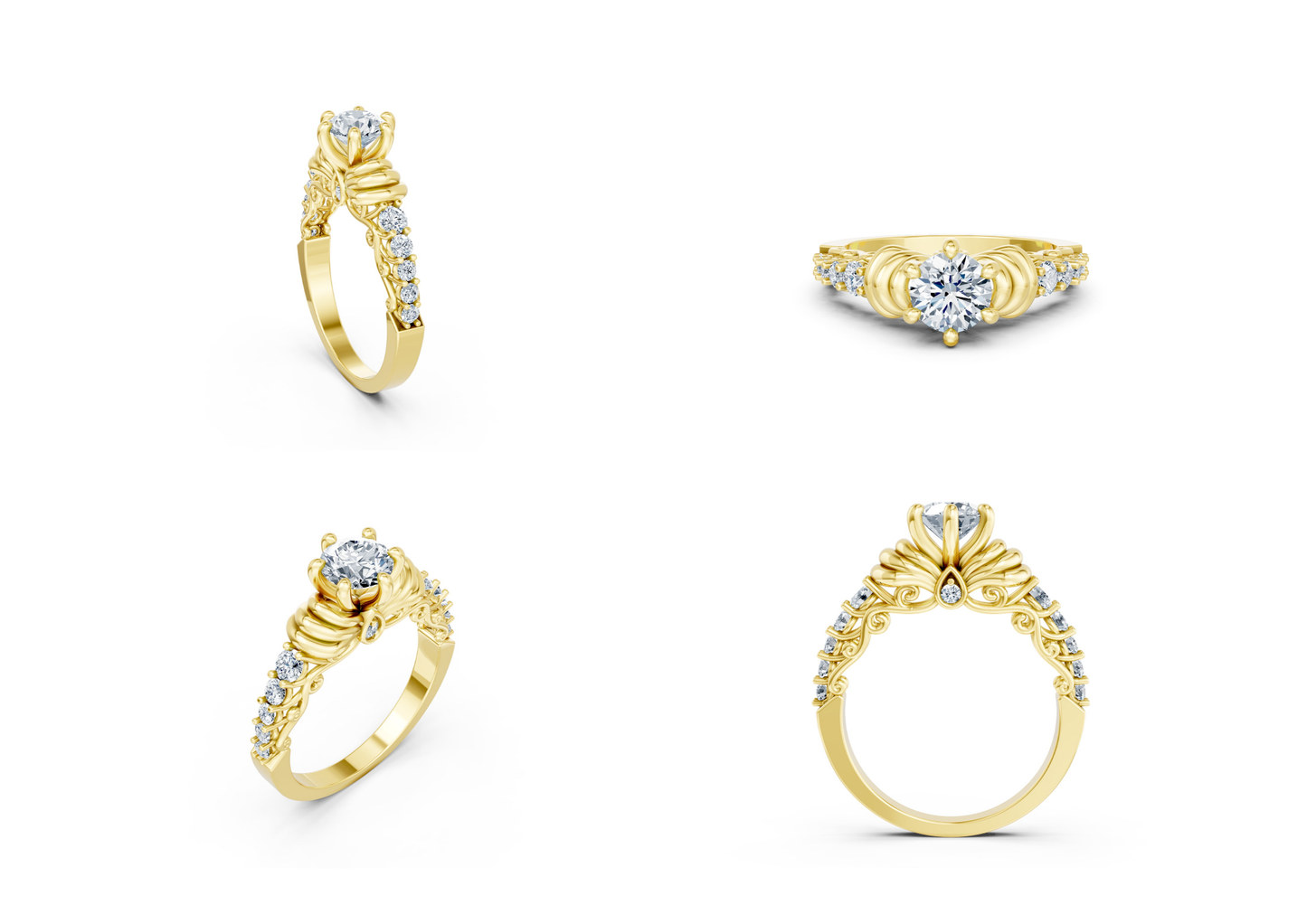 25 Engagements Rings CAD files-3dm Printable Jewelry Collection(part 6)