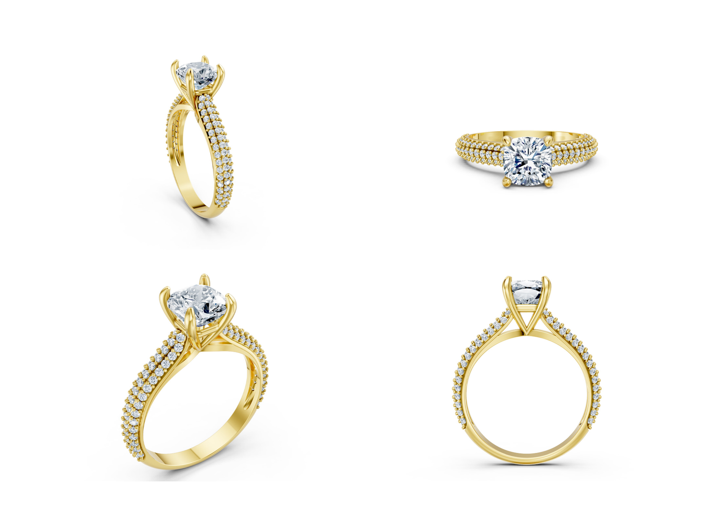 25 Engagements Rings CAD files-3dm Printable Jewelry Collection(part 8)