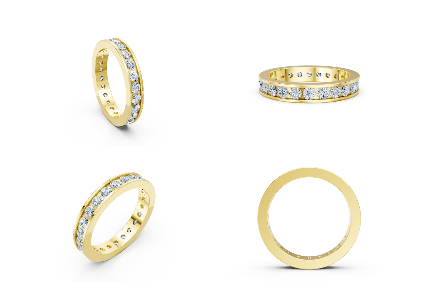 20 Eternity Rings CAD Designs -3dm Files Download