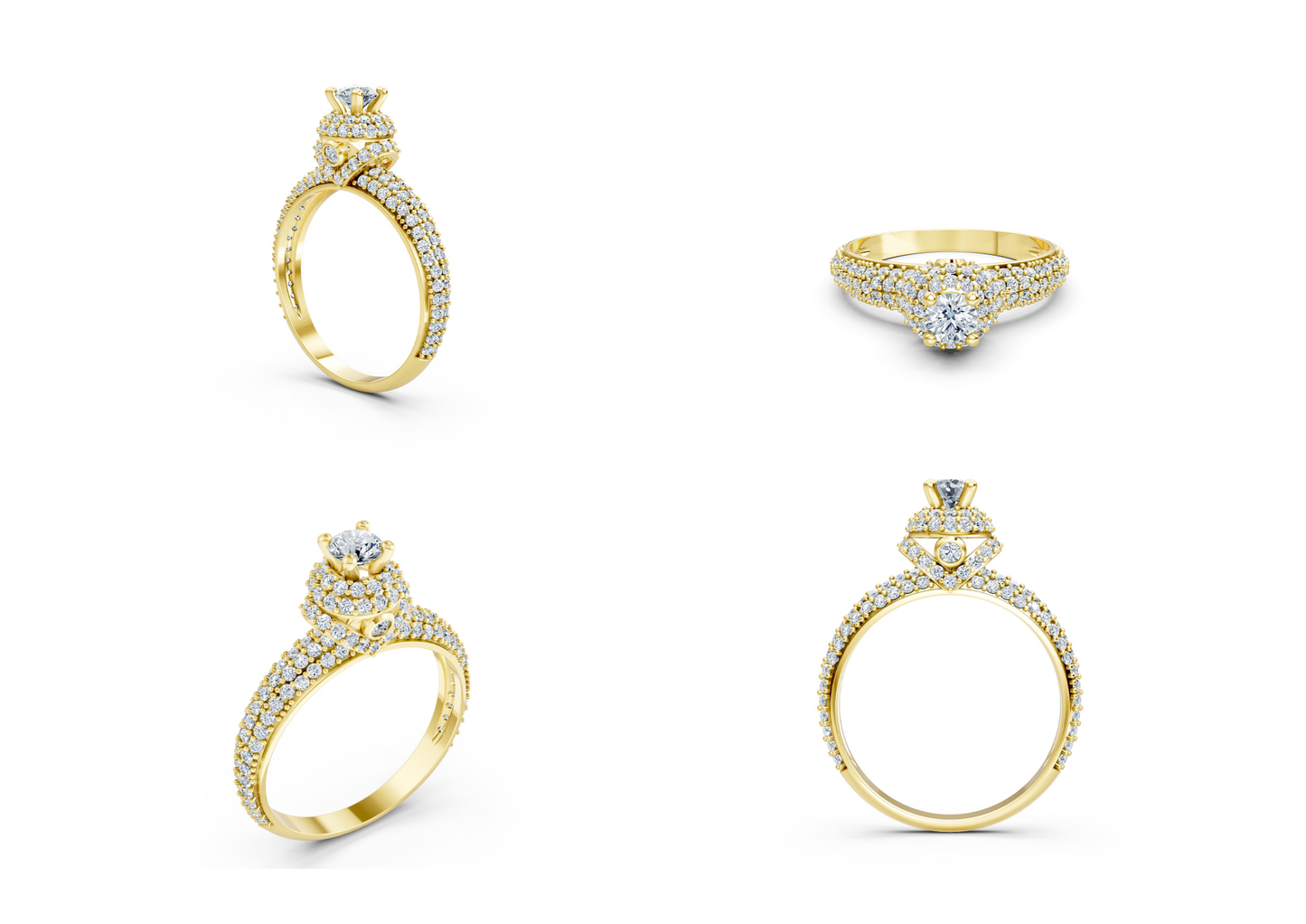 25 Engagements Rings CAD files-3dm Printable Jewelry Collection(part 2)
