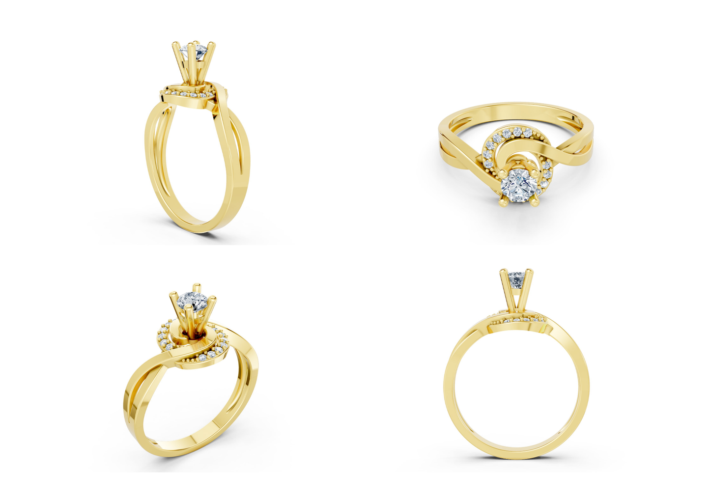 25 Engagements Rings CAD files-3dm Printable Jewelry Collection(part 3)