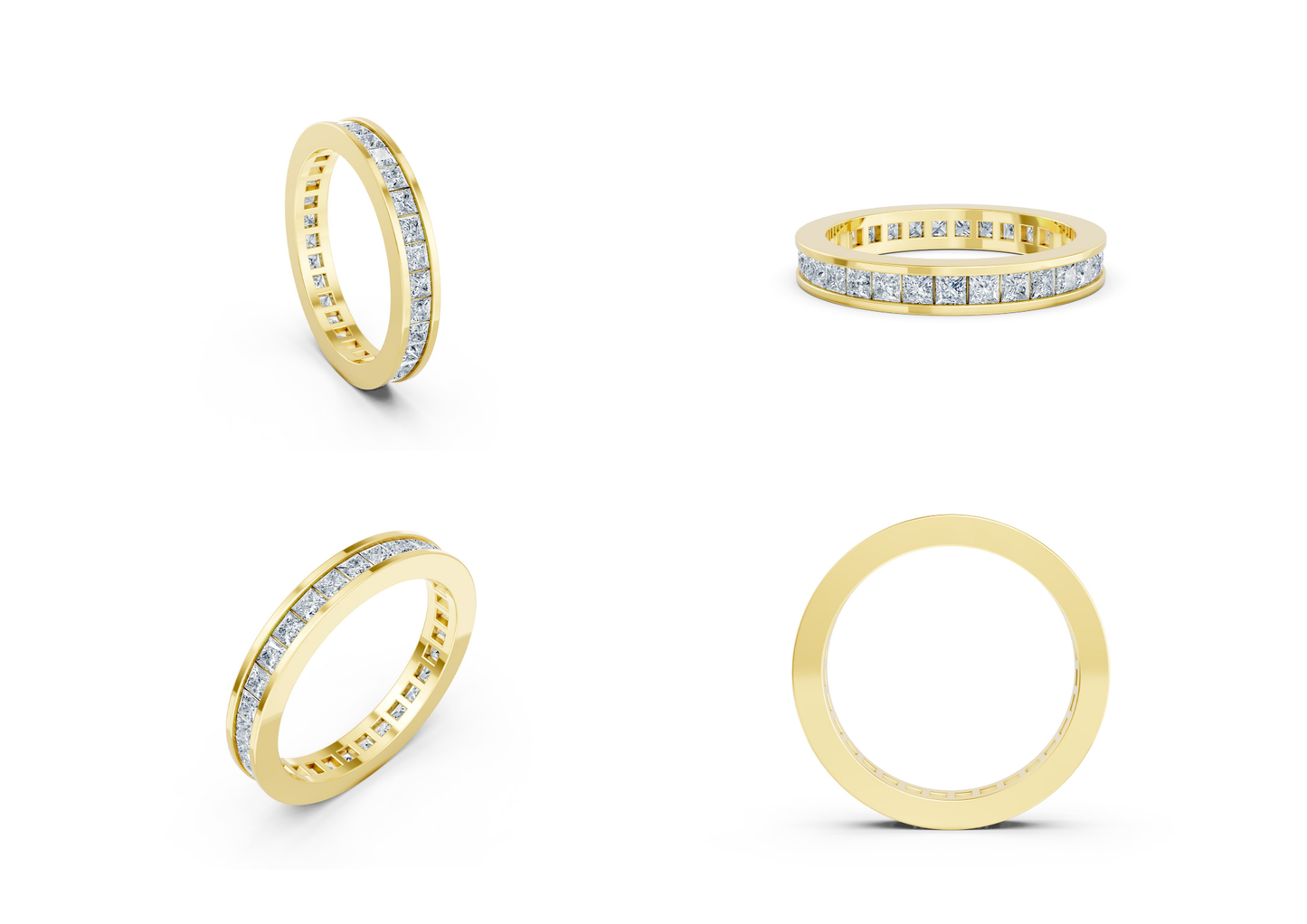 20 Eternity Rings CAD Designs -3dm Files Download