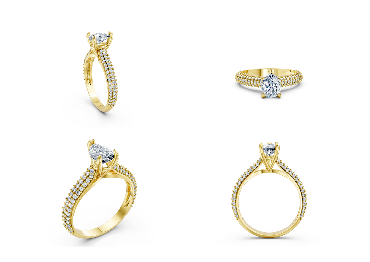 18 Engagements Rings CAD files-3dm Printable Jewelry Collection(part 8)