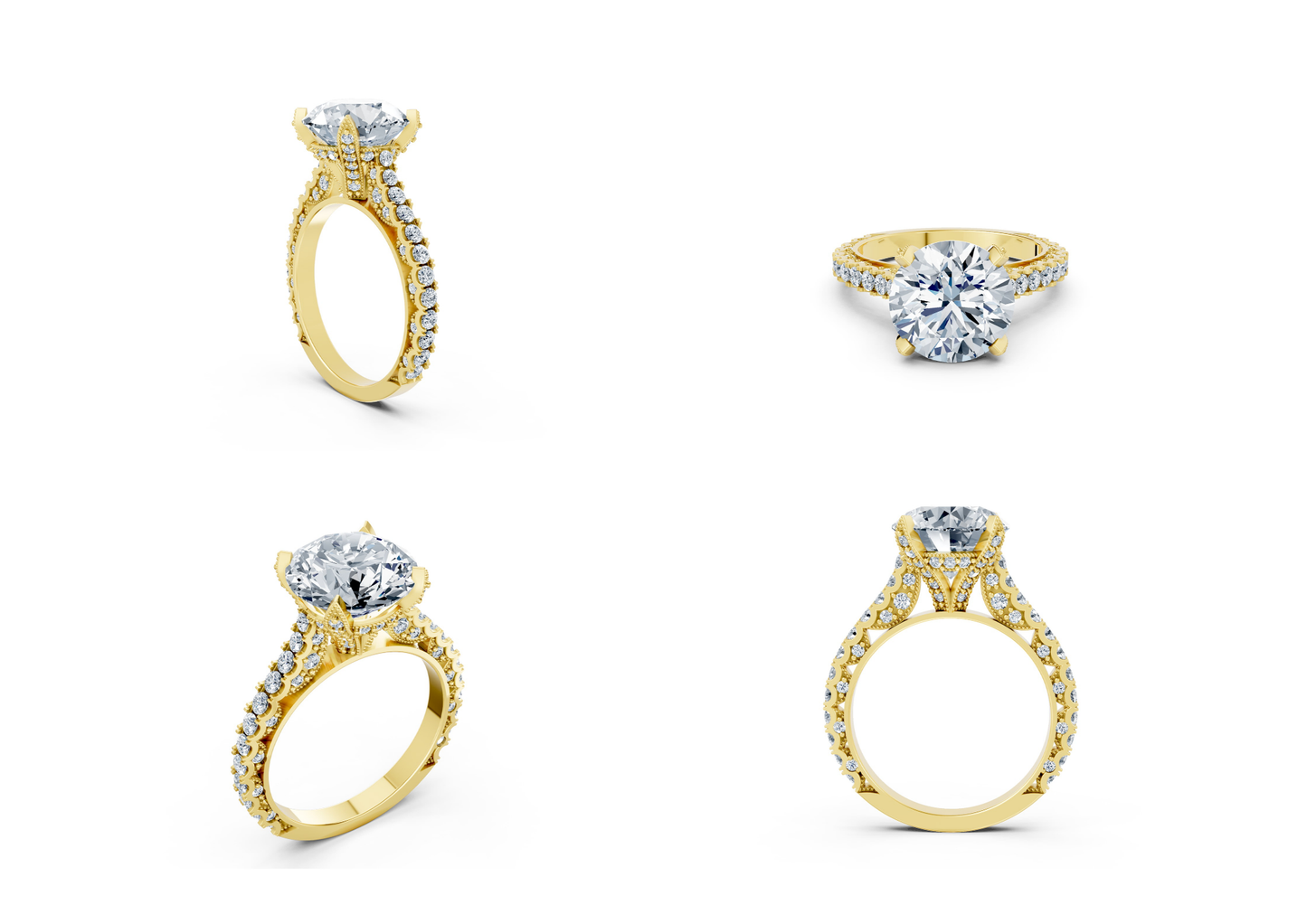 25 Engagements Rings CAD files-3dm Printable Jewelry Collection(part 3)