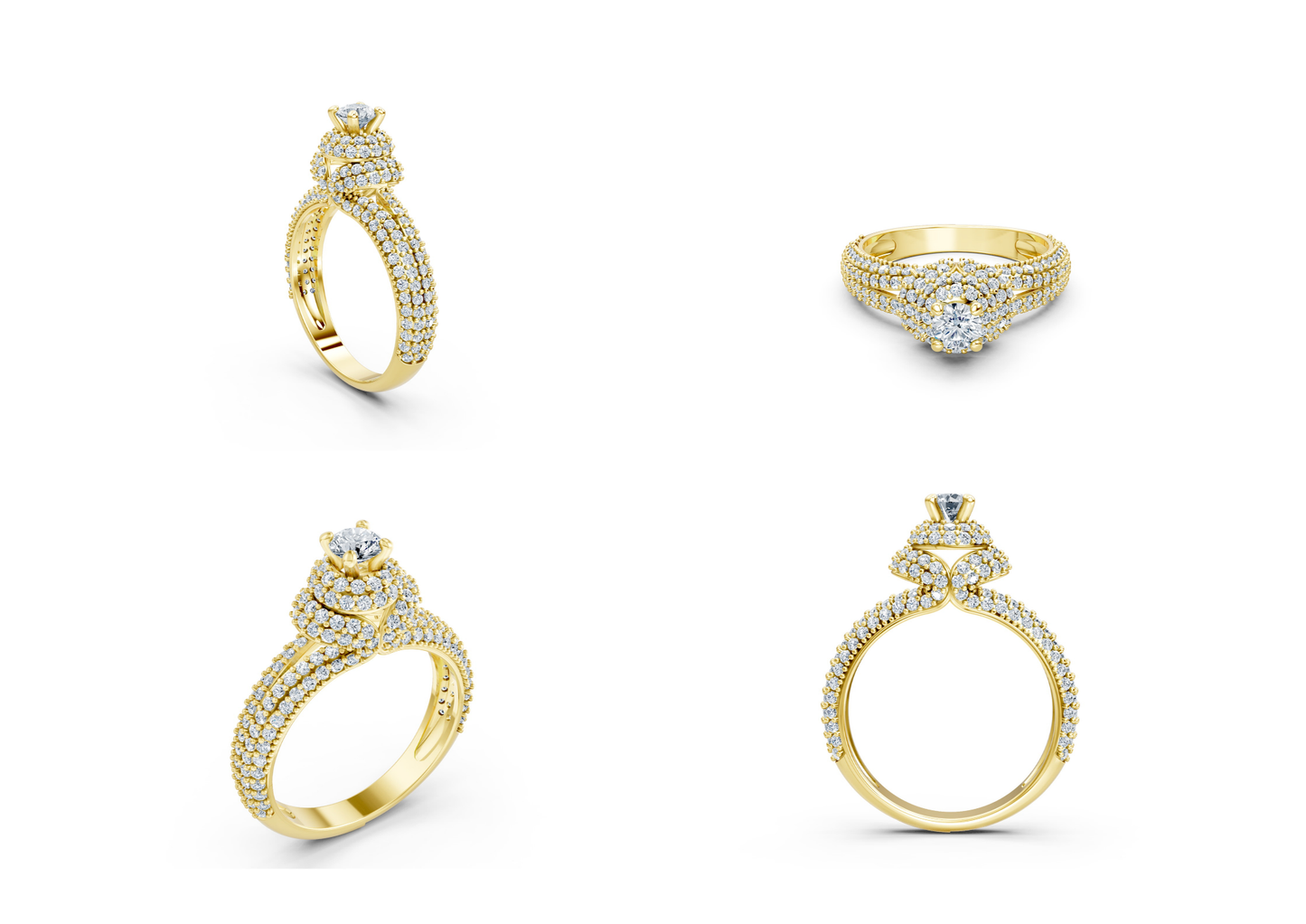 25 Engagements Rings CAD files-3dm Printable Jewelry Collection(part 2)
