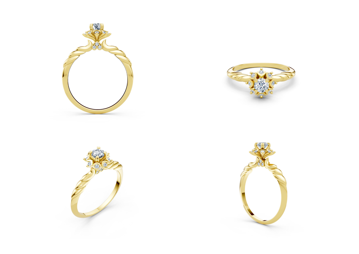 25 Engagements Rings CAD files-3dm Printable Jewelry Collection(part 2)