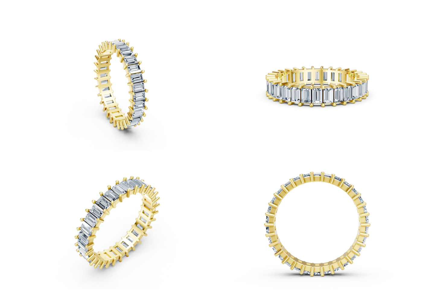 20 Eternity Rings CAD Designs -3dm Files Download