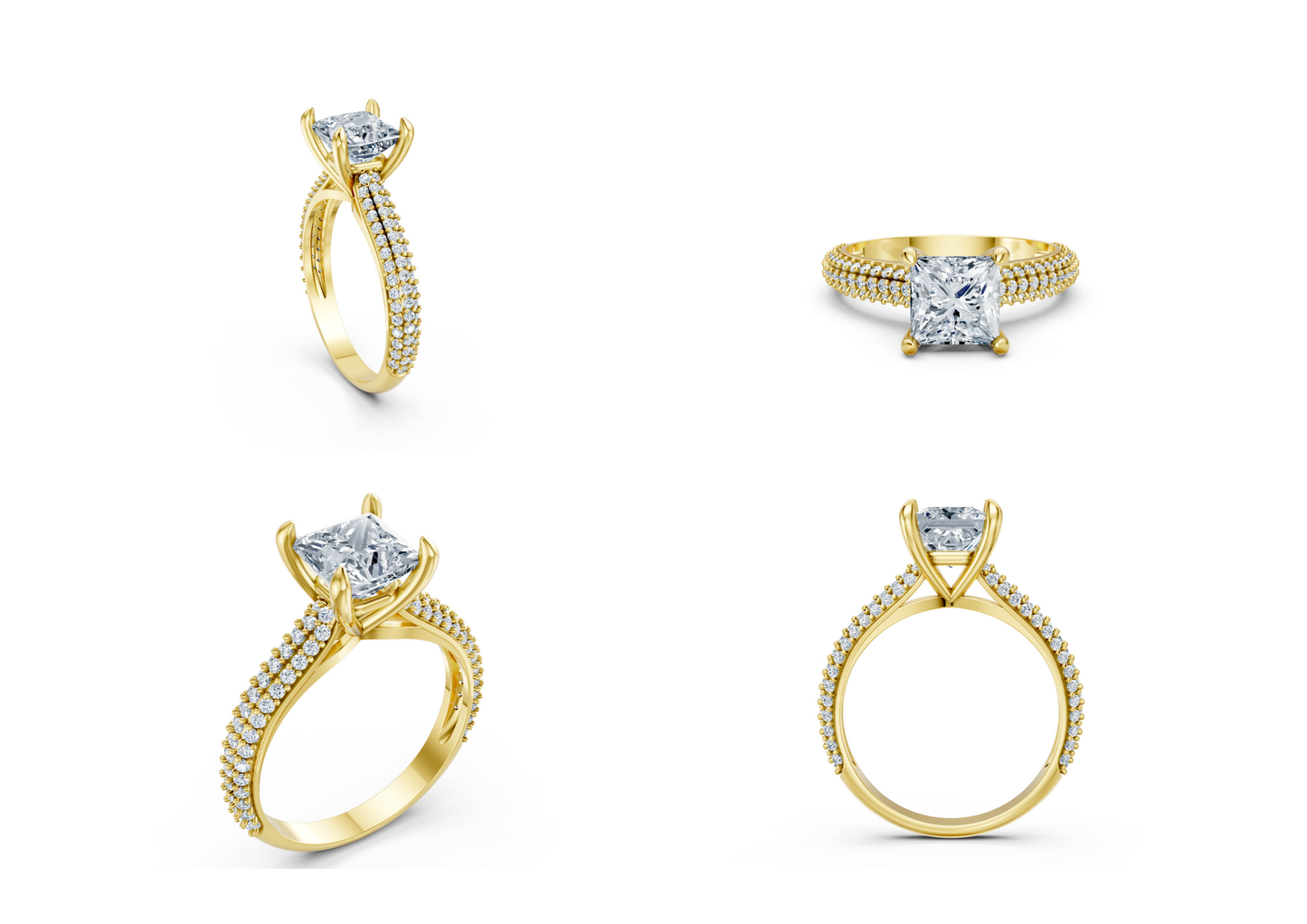 25 Engagements Rings CAD files-3dm Printable Jewelry Collection(part 8)