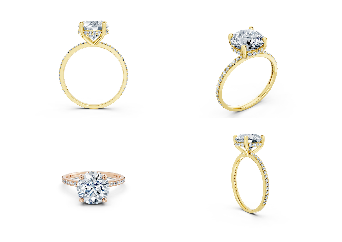25 Engagements Rings CAD files-3dm Printable Jewelry Collection(part 3)