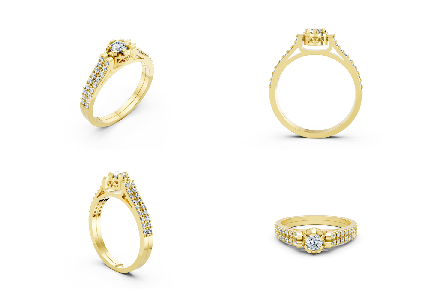 25 Engagements Rings CAD files-3dm Printable Jewelry Collection(part 2)