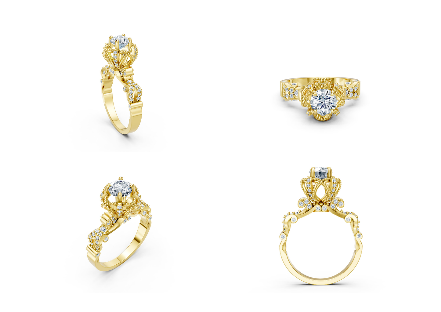 25 Engagements Rings CAD files-3dm Printable Jewelry Collection(part 6)