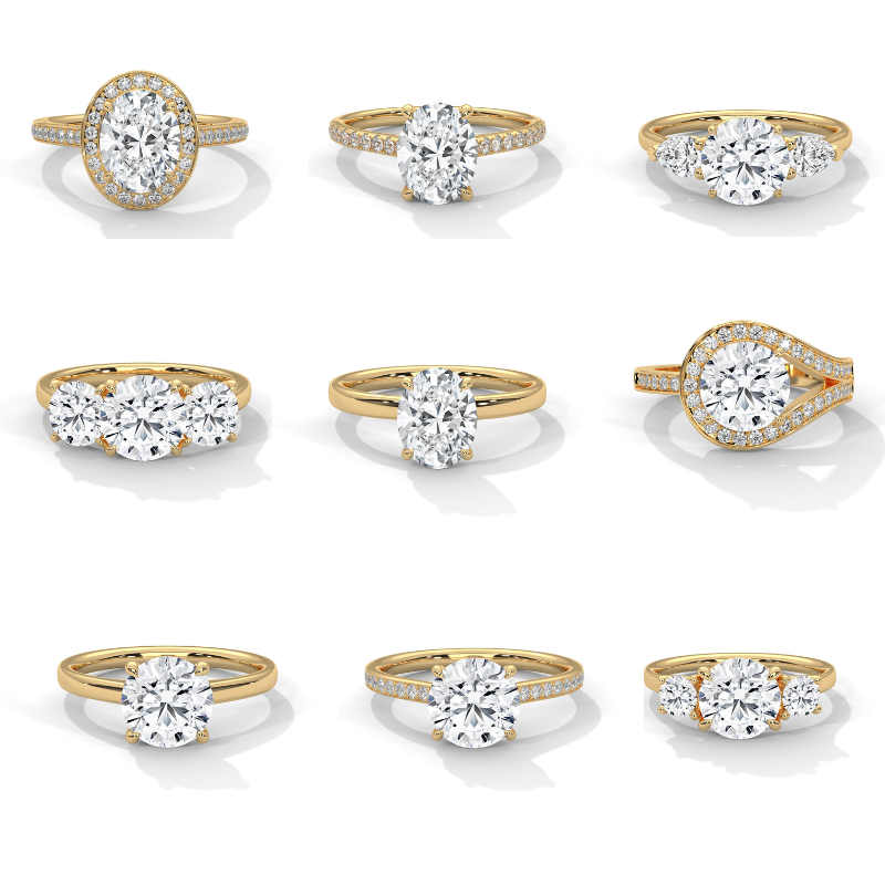 52 Solitaire Rings 3dm ans stl Files(part 1)