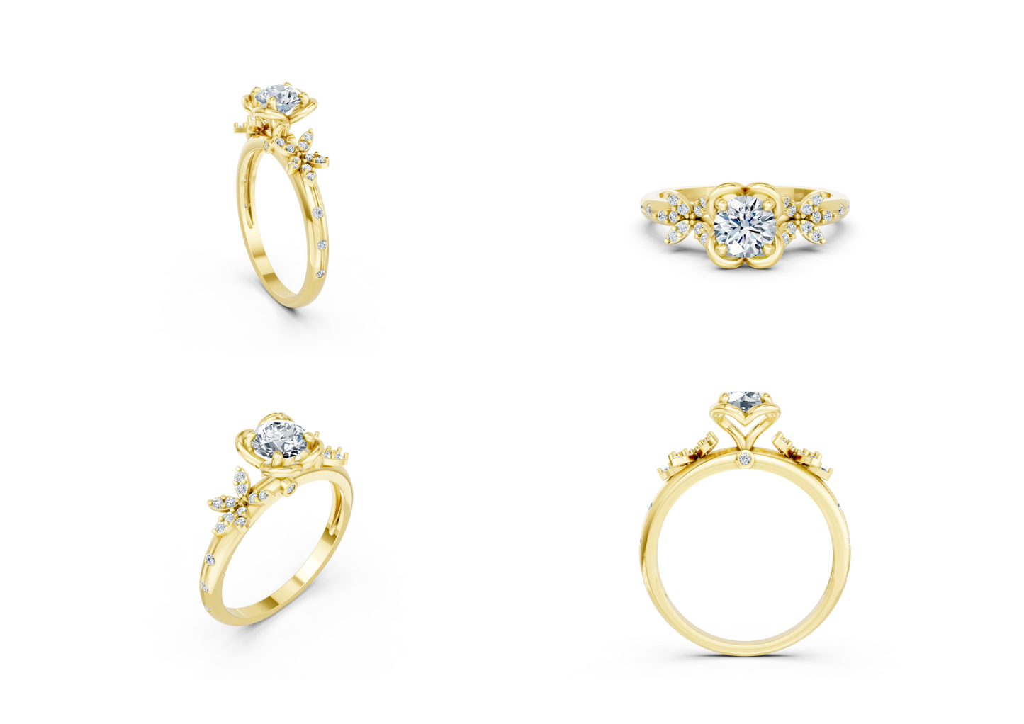 25 Engagements Rings CAD files-3dm Printable Jewelry Collection(part 7)