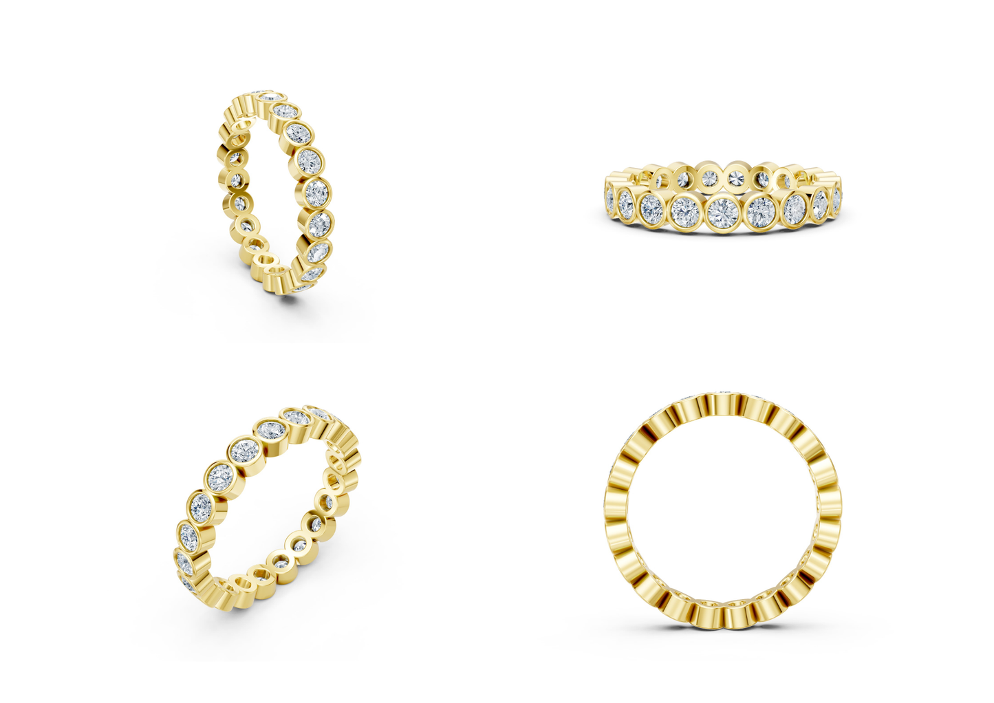 20 Eternity Rings CAD Designs -3dm Files Download