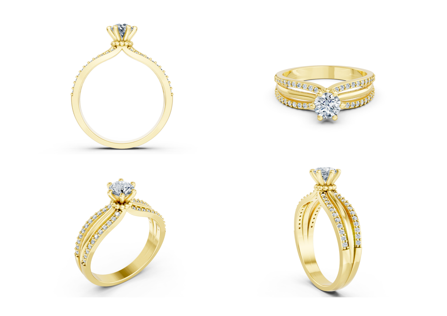 25 Engagements Rings CAD files-3dm Printable Jewelry Collection(part 3)
