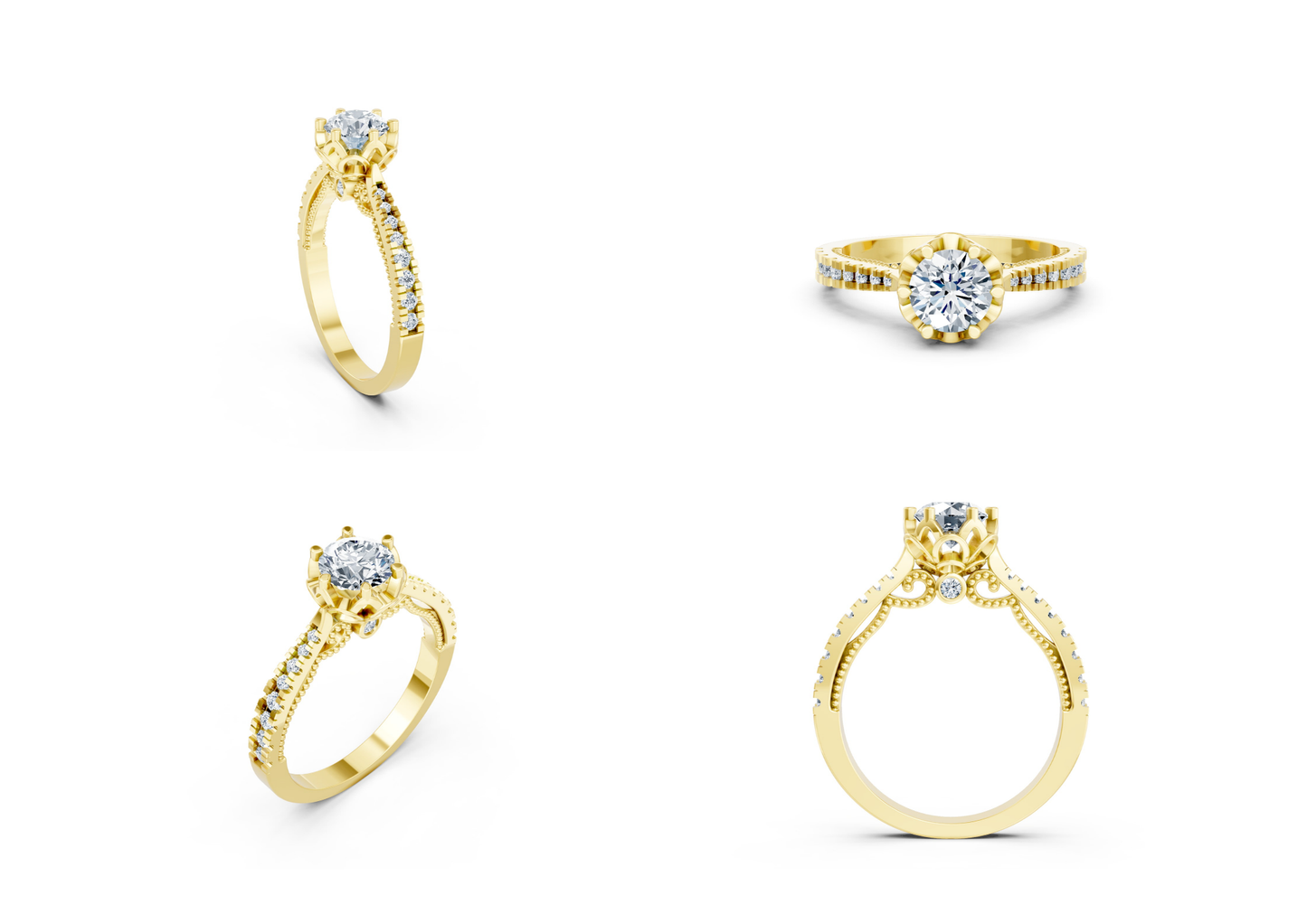25 Engagements Rings CAD files-3dm Printable Jewelry Collection(part 5)