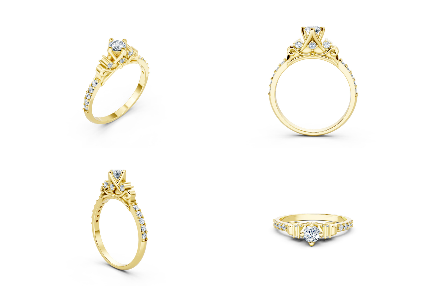 25 Engagements Rings CAD files-3dm Printable Jewelry Collection(part 2)