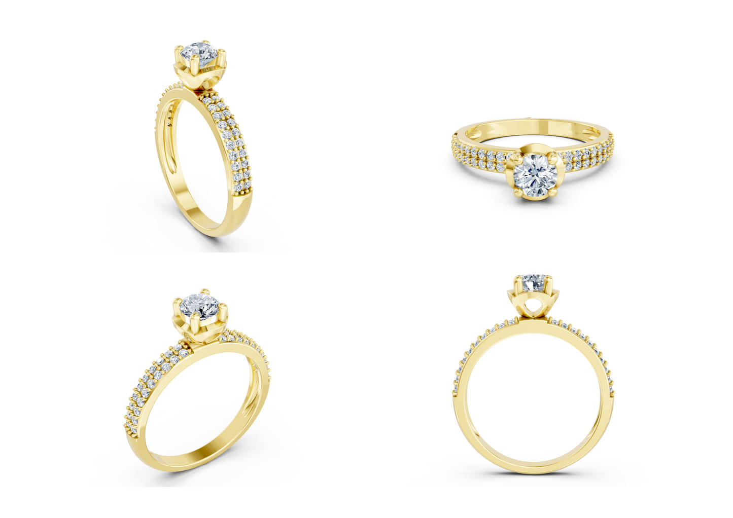 25 Engagements Rings CAD files-3dm Printable Jewelry Collection(part 3)