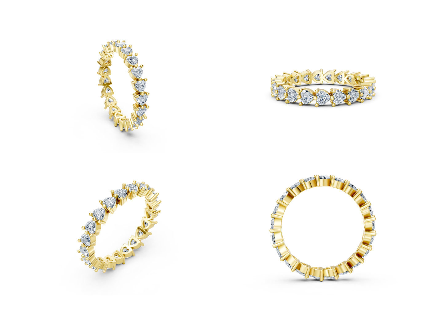 20 Eternity Rings CAD Designs -3dm Files Download